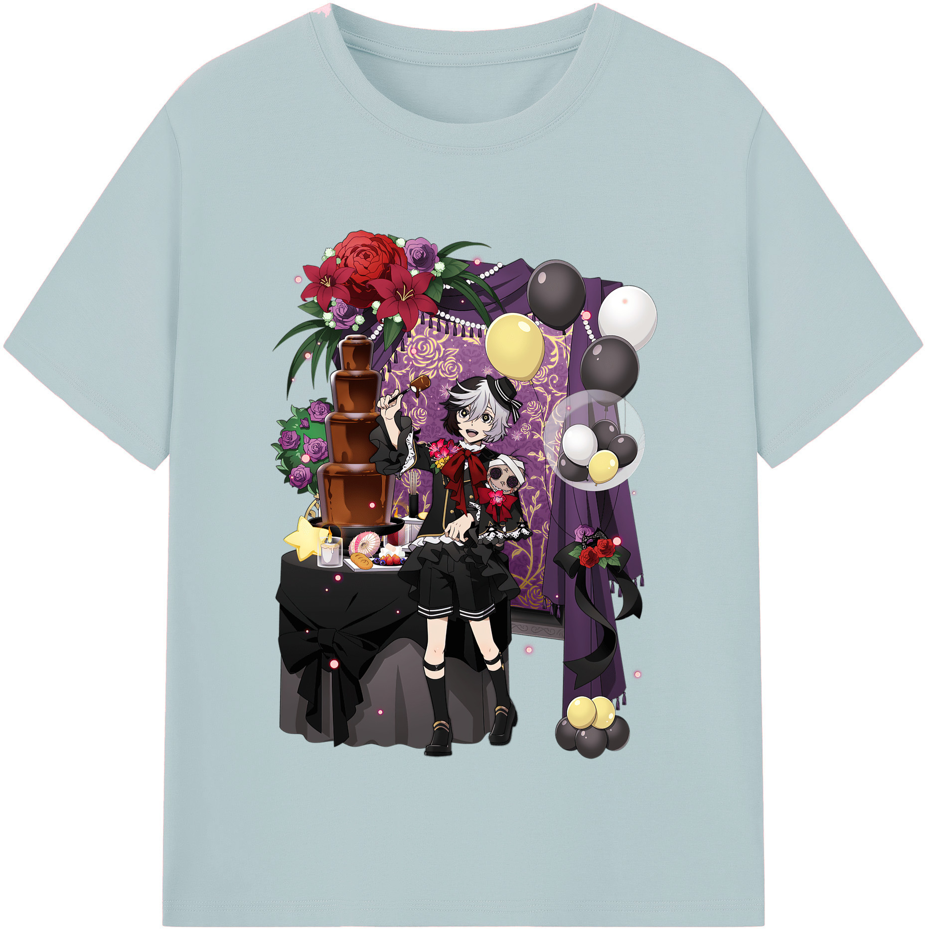 （画像用） 文豪ストレイドッグス Bungo Stray Dogs 綿100％半袖Tシャツ（フロントプリント）